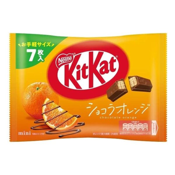 NESTLE KitKat Mini Chocolate Orange Flavor 7pcs (Best before 12/31/24) 7 count