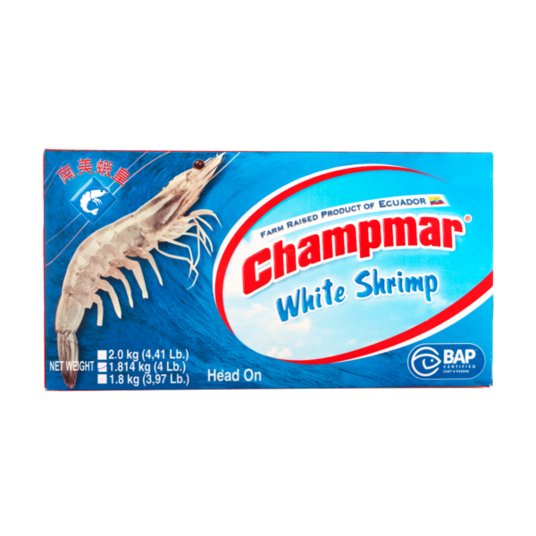 Champmar King-Sized White Shrimp Frozen 40-50ct/1KG 4 lb